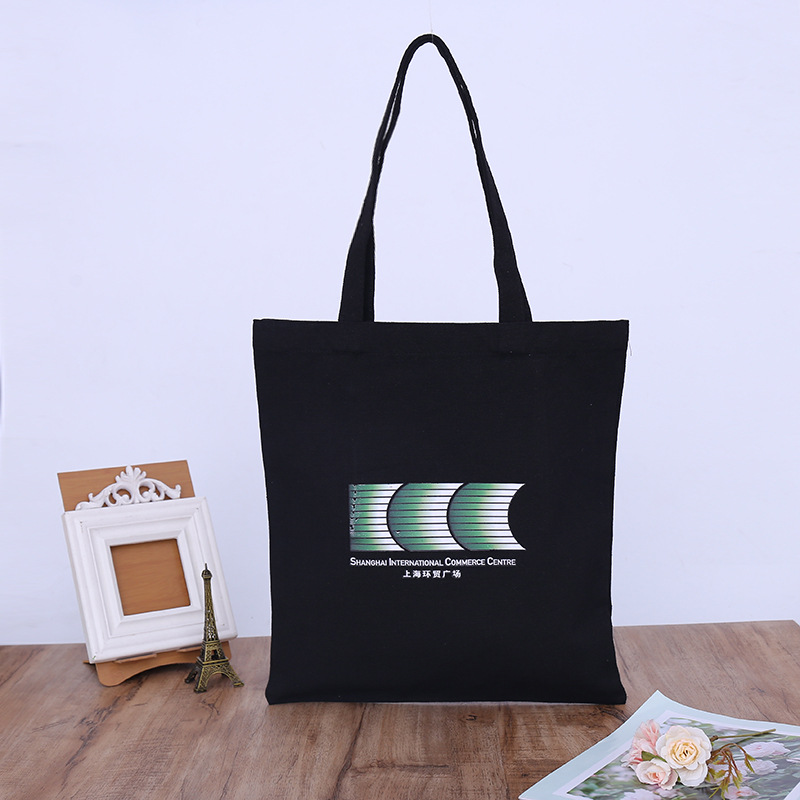 Customized Logo tote shopping bag canvas ba (4)